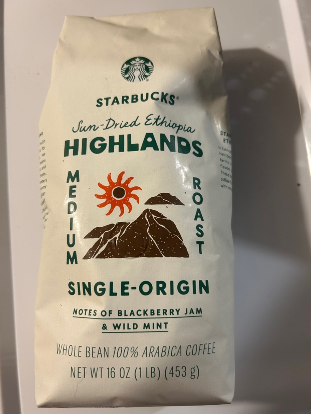 Starbucks Highlands Single-Origin Coffee - Cream, Green & Brown